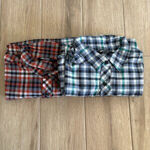Outdoor Research Wanderer S/S Shirts Mens Multicolor Large Plaid Outdoor Hiking